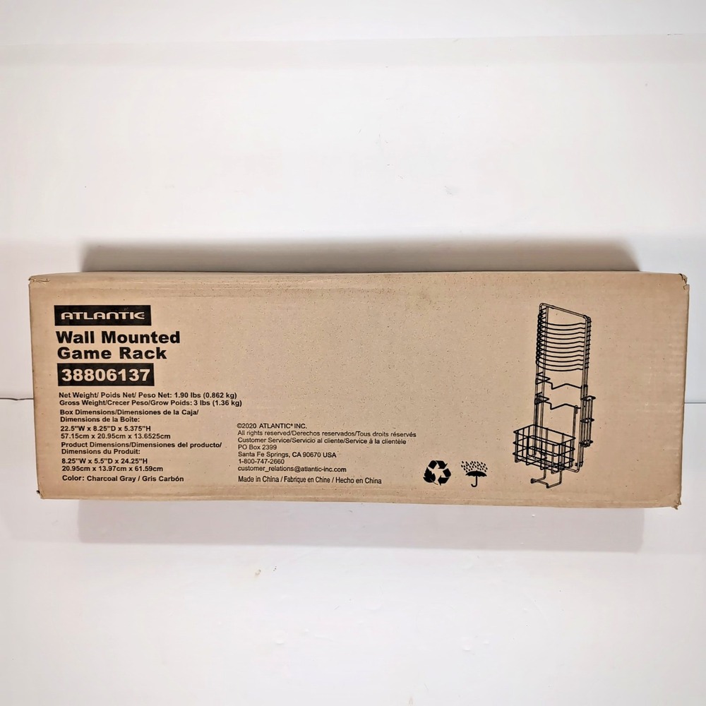 Atlantic Wall Mounted DVD CD Game Rack #38806137